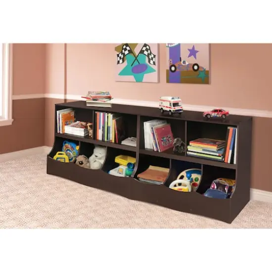 Badger Basket Multi-Bin Storage Cubby Espresso {5}