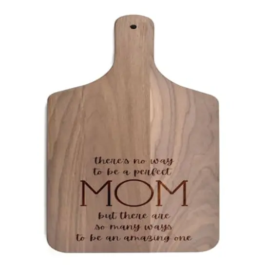 17" An Amazing Mom Walnut Paddle Cutting Board {1}