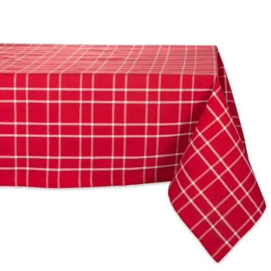 DII&reg; Holly Berry Plaid Tablecloth {1}
