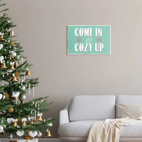 Stupell Industries Come In & Cozy Up Snowflake Phrase Wall Plaque Art {3}