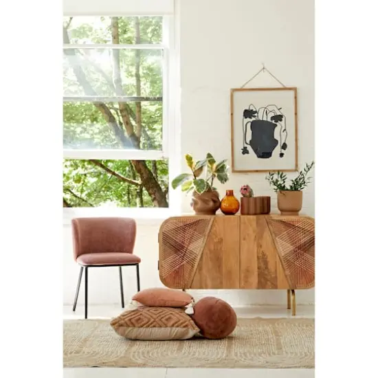 Hello Honey&reg; Brown Boho Cotton Tufted Rug With Arched Geometric Pattern & Fringe, 84" x 60" {3}