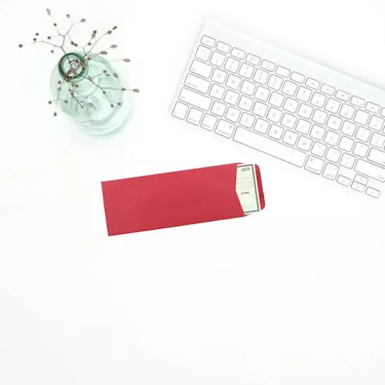 JAM Paper 4.125" x 9.5" Policy Business Colored Envelopes, 50ct. Red {5}