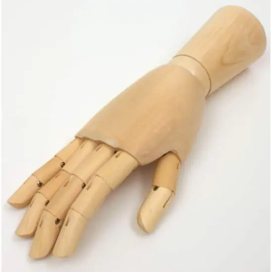 Art Alternatives 12" Articulated Wooden Right Hand {4}