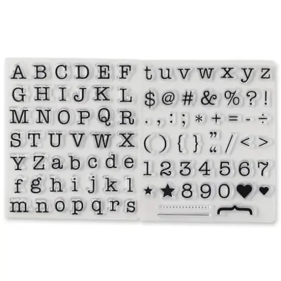 Typewriter Alphabet Clear Stamps by Recollections&trade; {1}