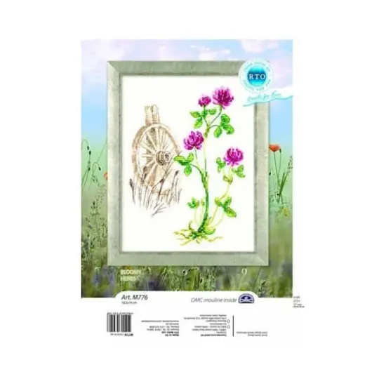 RTO Bloomy Herbs with Wheel Cross Stitch Kit {3}