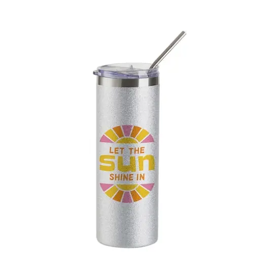 Craft Express 4ct. 20oz. Sublimation Glitter Skinny Tumblers {3}