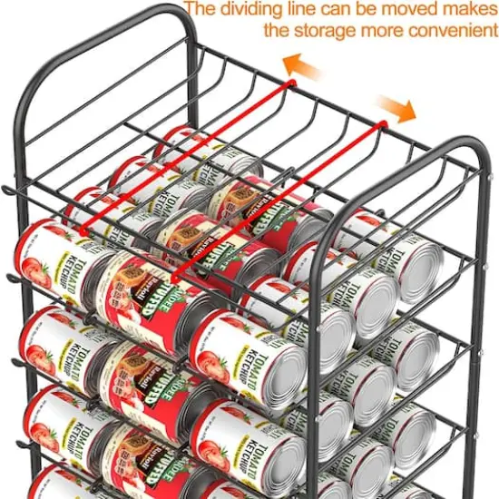 NEX&trade; 31" Black Freestanding 5-Tier Water Bottle Organizer {4}