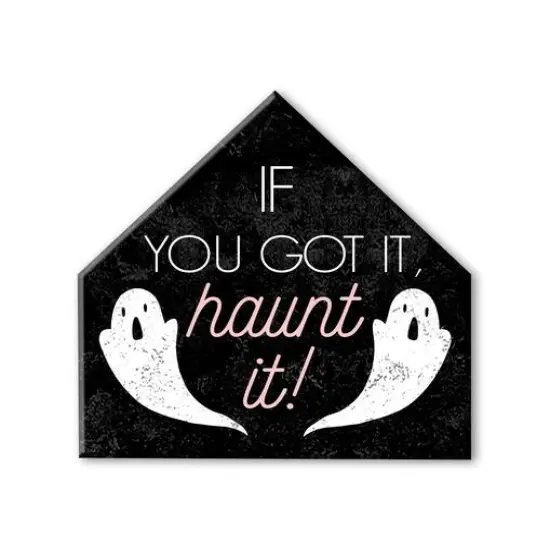 Haunt It House-Shaped Canvas {1}