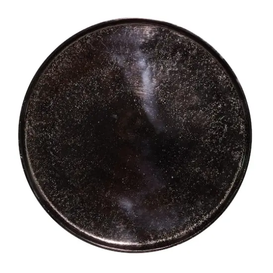 25" Black Aluminum Contemporary Accent Table {3}