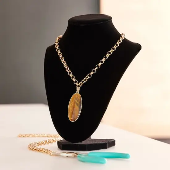 9" Black Velvet 3D Necklace Stand by Bead Landing&trade; {3}