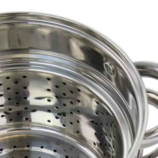 Oster Sangerfield 5qt. Stainless Steel Pasta Pot with Steamer Insert and Basket {5}