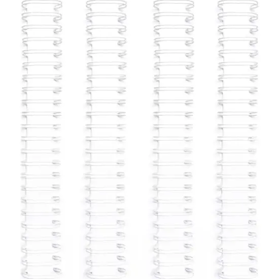 We R Memory Keepers&reg; 0.625" Cinch Binding Wires, 4ct. White {1}