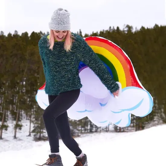 SnowCandy 53" Rainbow Snow Tube {3}