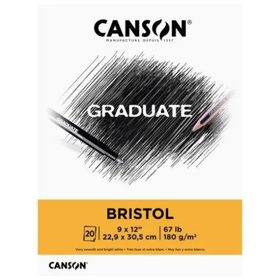 Canson&reg; Graduate Foldover Bristol Pad, 9" x 12" {1}