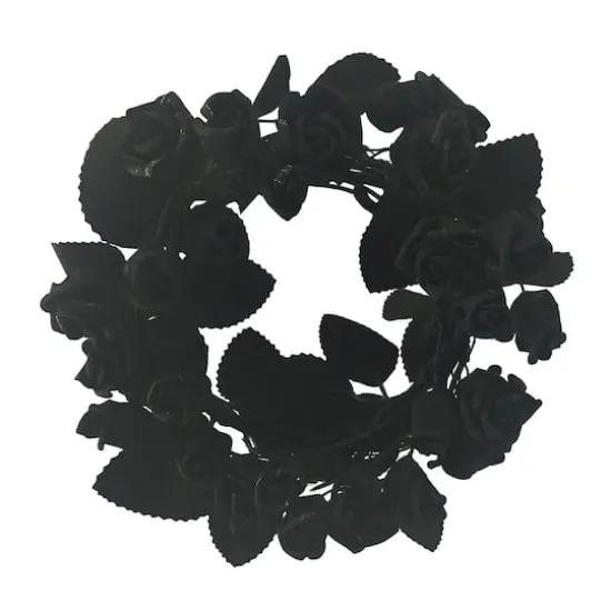 5ft. Black & White Rose Coiled Garland by Ashland&reg; {1}