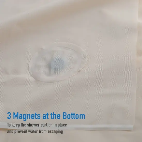 Bath Bliss Splash Guard Shower Liner Beige {7}