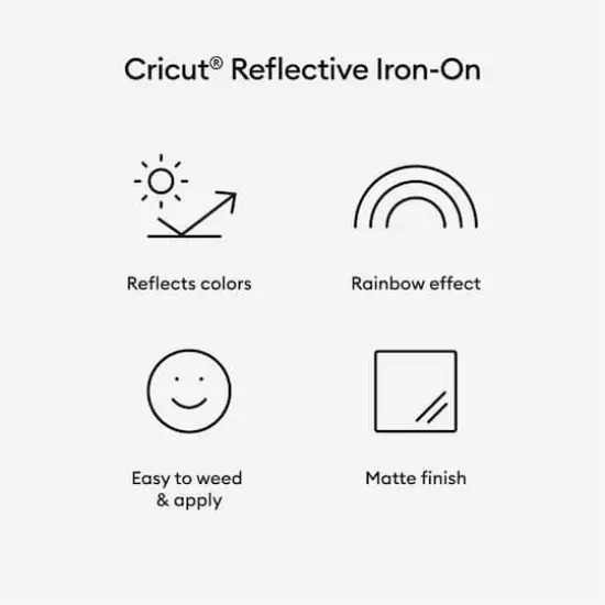 Cricut&reg; Rainbow Reflective Iron-On {9}