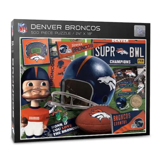 NFL Retro Series 500 Piece Puzzle Denver Broncos {1}