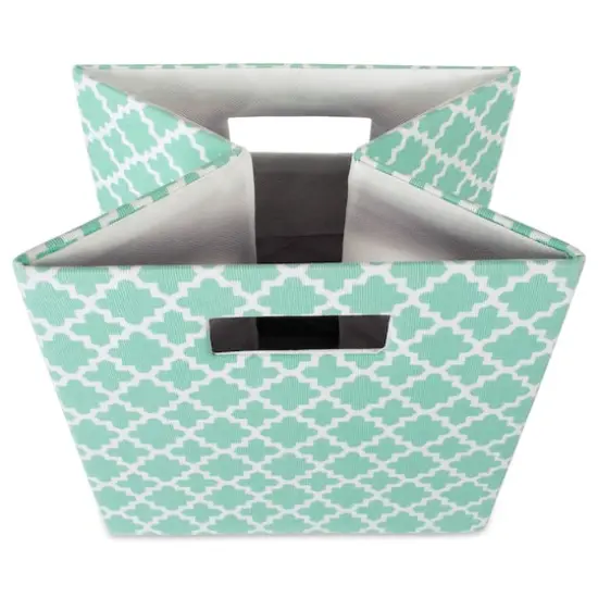 DII&reg; 13" Polyester Lattice Storage Cube Aqua {6}