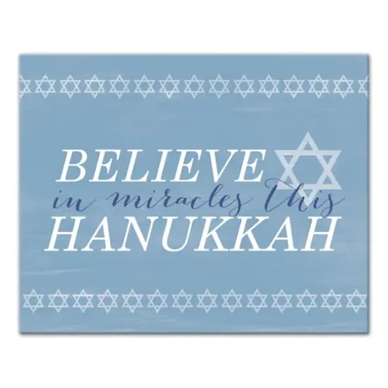 Believe Miracles 20x16 Canvas Wall Art {1}