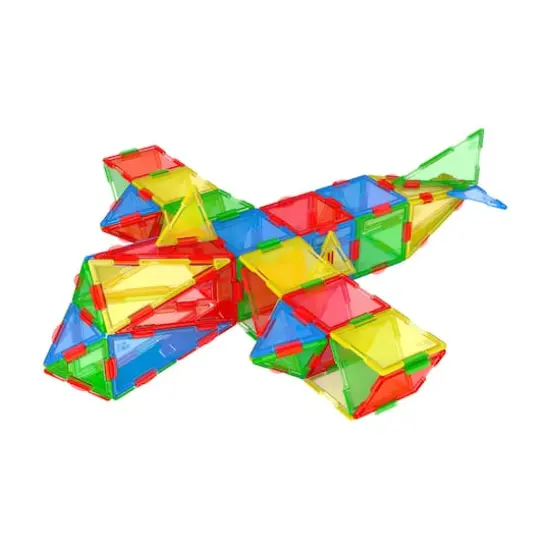 Techno Tiles - Geometric Snap & Build Tiles: Primary Colors: 240+ Pcs {3}