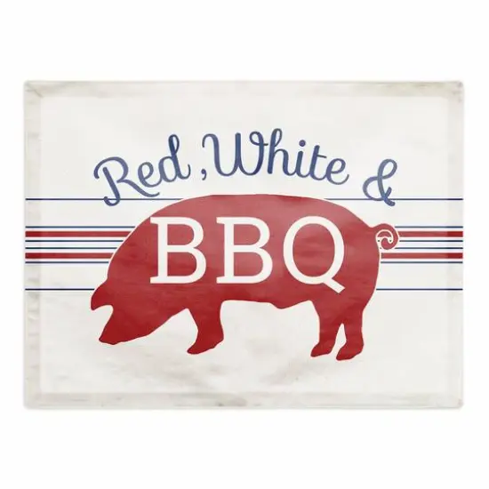 Red, White & BBQ Twill Placemat {1}