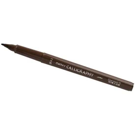 JAM Paper 2.0mm Calligraphy Pen, 2ct. Brown {4}