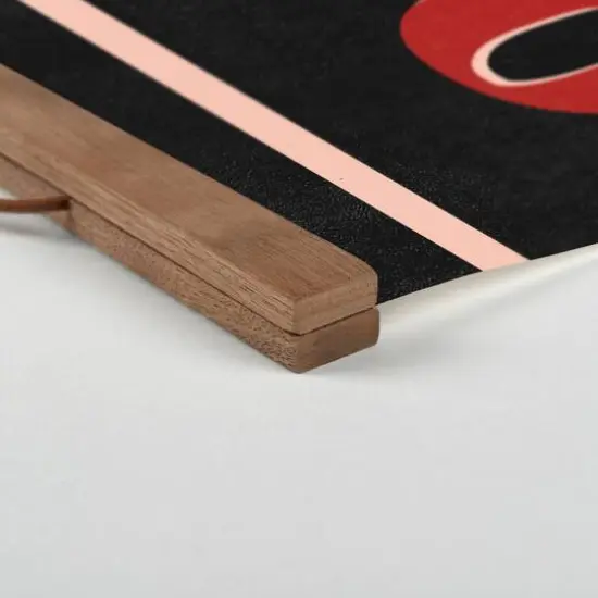 Oui Oui Oui Teak Hanging Canvas {3}