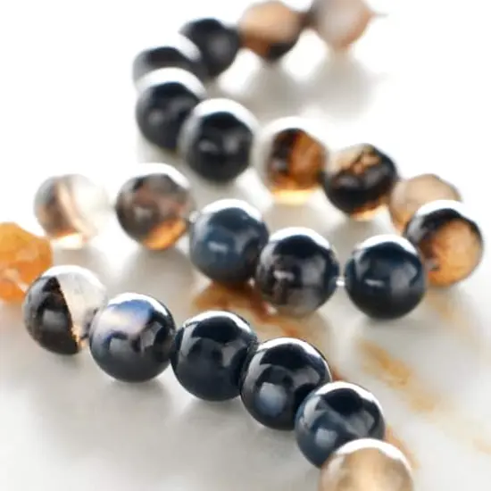 Tuxedo Agate Round Beads by Bead Landing&reg;, 8mm {3}