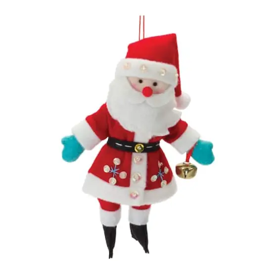 12ct. 8" Plush Santa Ornaments {3}