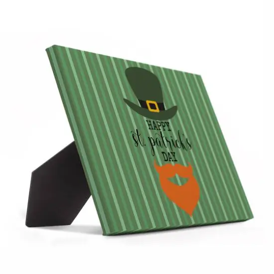 Leprechaun Beard Hat 8" x 10" Tabletop Canvas {3}