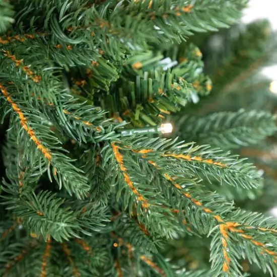 9ft. Pre-Lit Real Touch™ Cumberland Pine Artificial Christmas Tree, Warm White LED Lights {6}