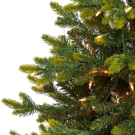 3ft. Pre-Lit North Carolina Fir Artificial Christmas Tree with Clear LED Lights {4}