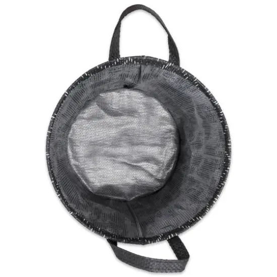 DII&reg; Large Round Black & White Tribal Chevron PE-Coated Woven Paper Laundry Bin, 2ct. {6}