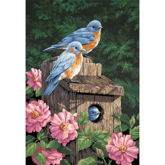 Dimensions&reg; PaintWorks&trade; Garden Bluebirds Paint-by-Number Kit {1}