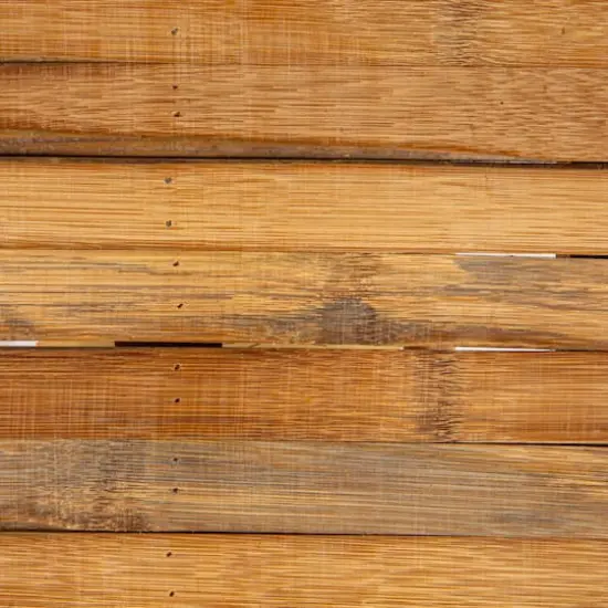 Hello Honey&reg; Natural Tall Bamboo Accent Table with 2 Shelves {9}