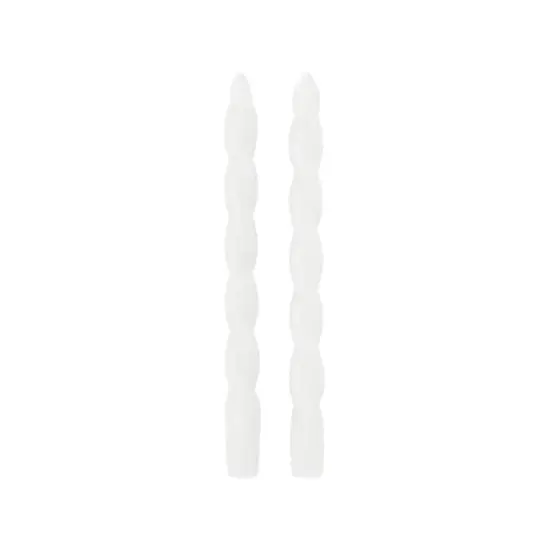 10" Unscented Twist Taper Candles, 2ct. by Ashland&reg; White {4}