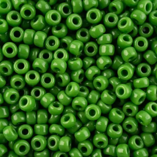 John Bead 8/0 Miyuki Glass Seed Beads, 12g Green Pea Opaque {1}