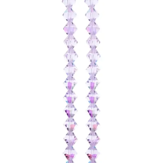 Preciosa Glass Crystal Bicone Beads, 6mm by Bead Landing&trade; Violet AB {1}