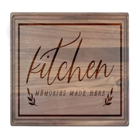 Kitchen Memories Made Here 17" x 11" Walnut Cutting Board {1}