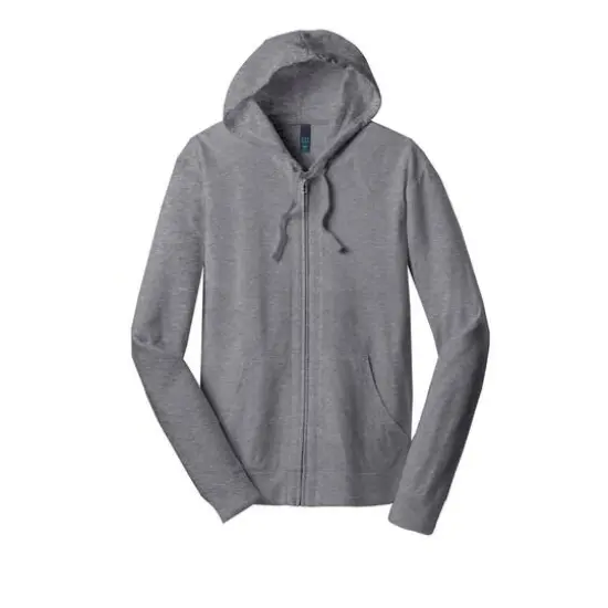 District&reg; Jersey Full-Zip Hoodie Dark Heather Grey {2}
