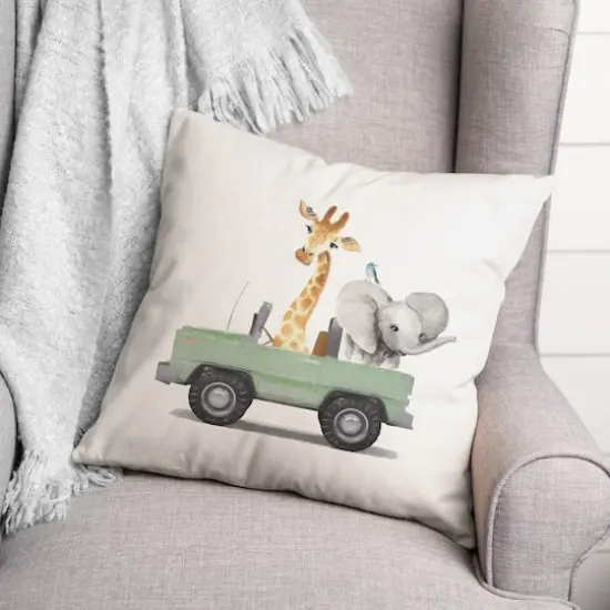 Cruisin Animals 18" x 18" Throw Pillow {3}