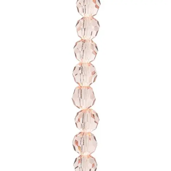 Preciosa Glass Crystal Round Beads, 4mm by Bead Landing&trade; Light Rose {1}