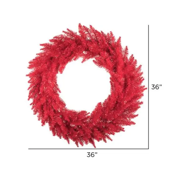 36" Red Fir Christmas Wreath {6}