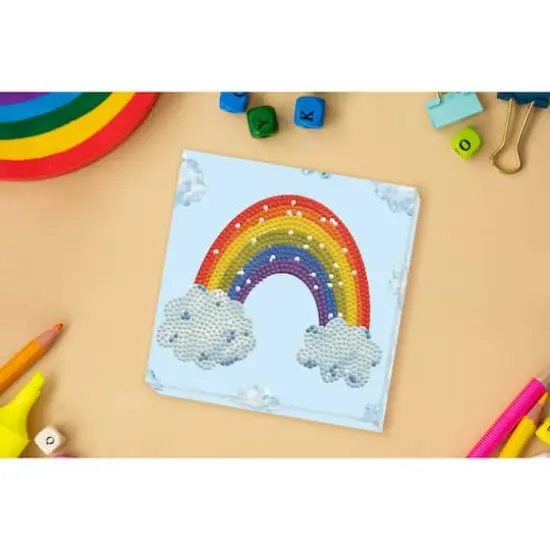 Diamond Dotz&reg; Rainbow Smile Diamond Box Painting Kit {5}