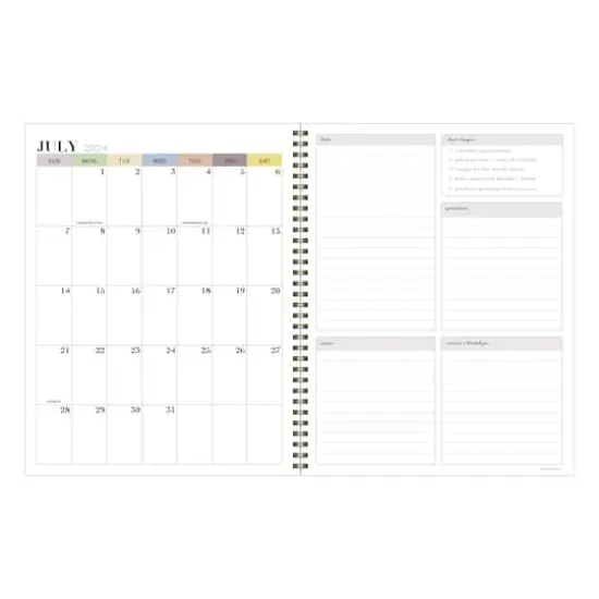 TF Publishing 2024 - 2025 Positano Palms Large Spiral Planner {3}