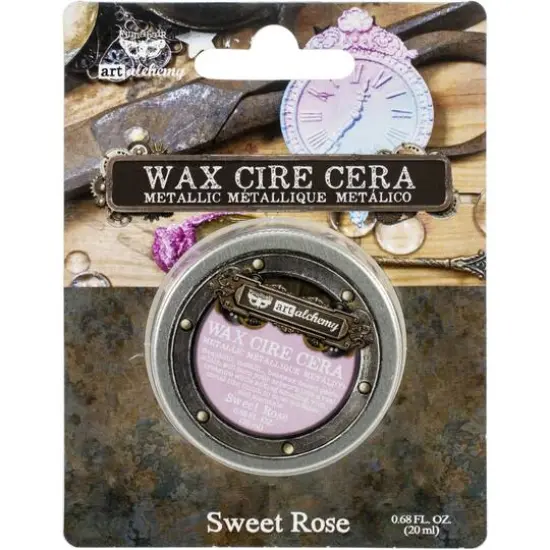 Finnabair Art Alchemy Metallique Wax, 0.68oz. Sweet Rose {1}