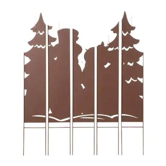 Glitzhome&reg; 41.5'' Metal Snowman Family Combo Yardstake {7}