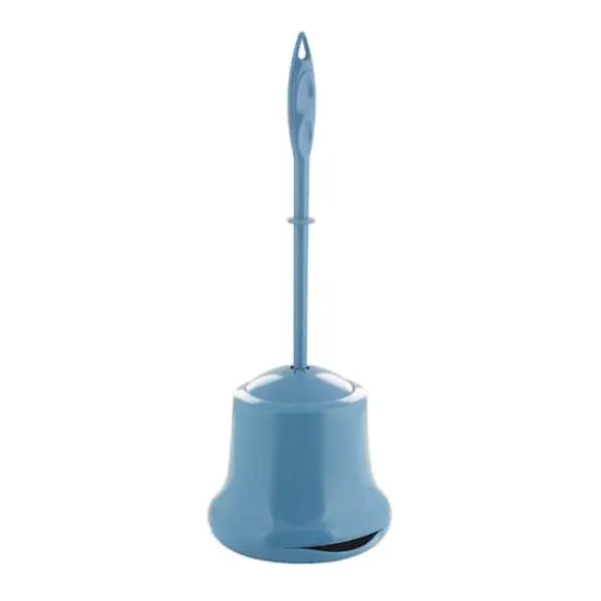 Bath Bliss Blue Toilet Brush & Holder {1}