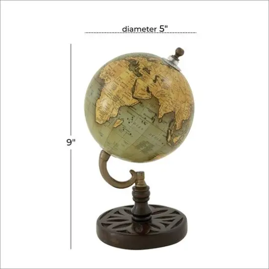 Green Wood Traditional Globe {6}